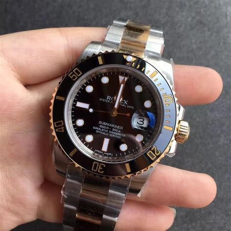 rolex two tone submariner replica|rolex submariner knockoff.